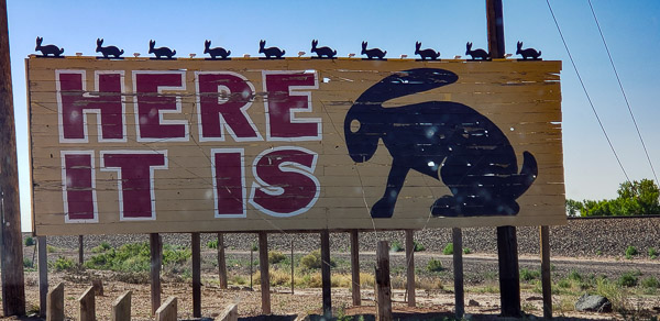 Route 66, standing on the corner